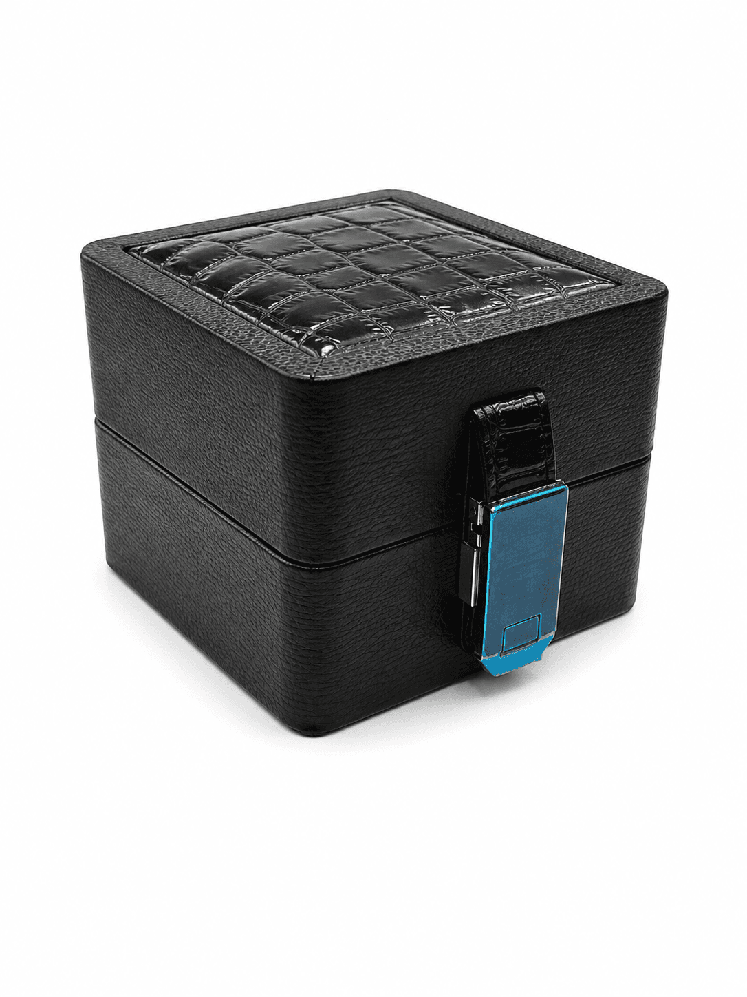 Crocodile Leather Ring Box thumbnail 3