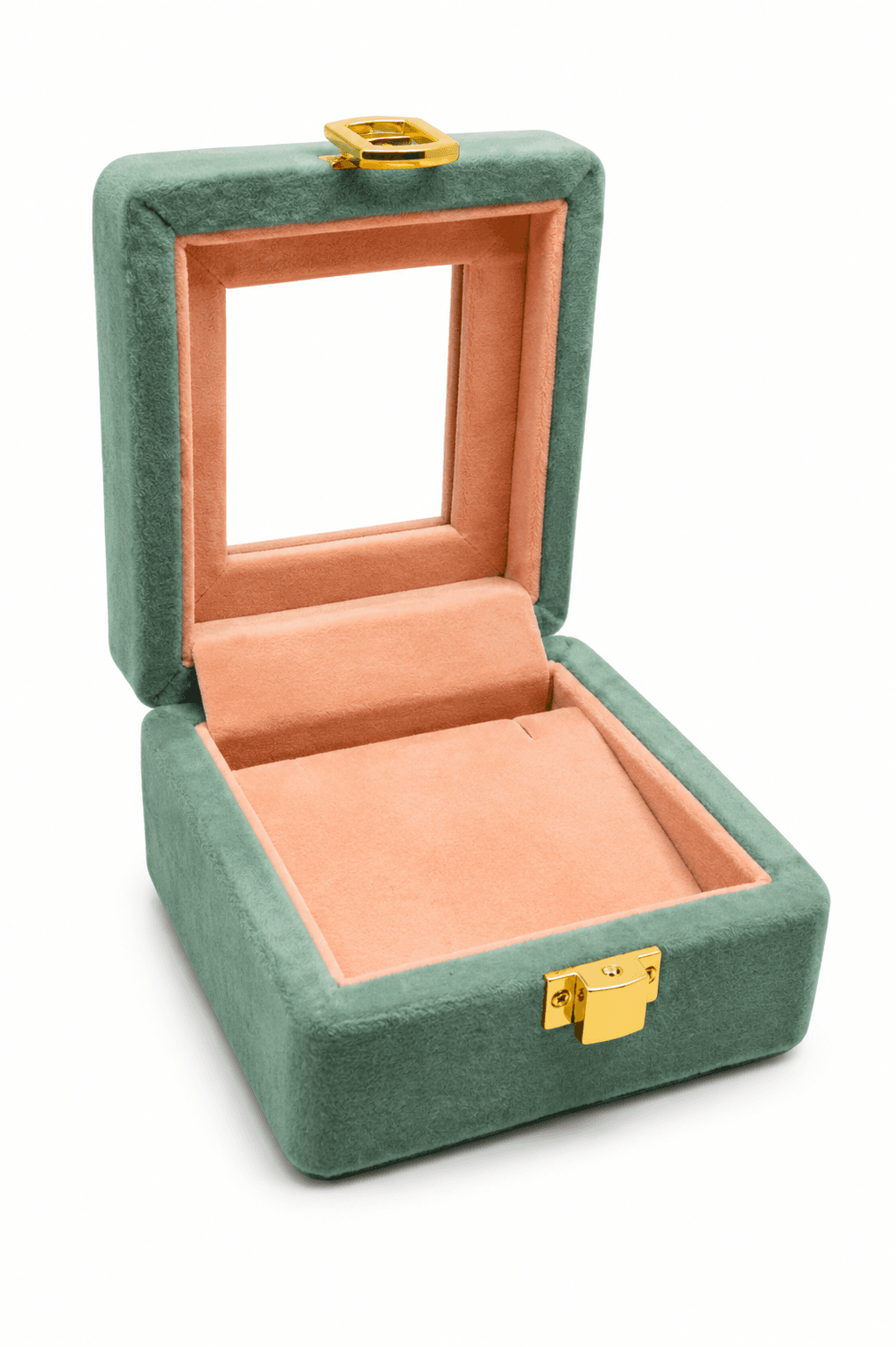 Premiume wooden Velvet Earring box withe ( under Mirer ) thumbnail 3