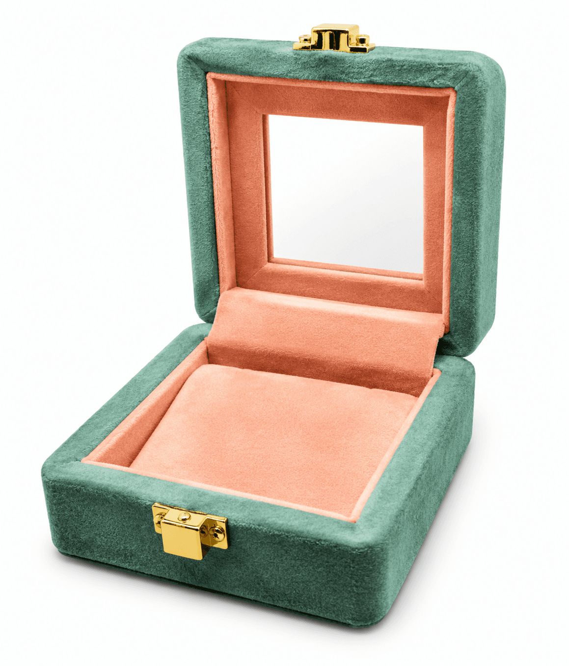 Premiume wooden Velvet Earring box withe ( under Mirer ) - Earring Boxes Jewellery Box